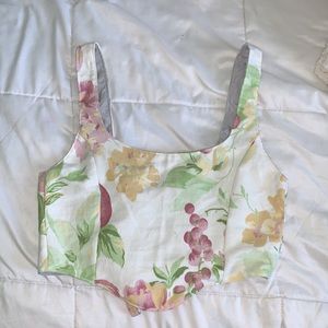 Floral princess corset